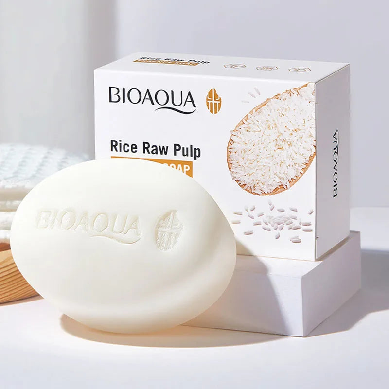 BIOAQUA White Rice Raw Pulp Cleansing Bar