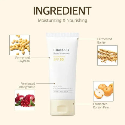 Mixsoon Bean Sunscreen – SPF 50+ PA++++
