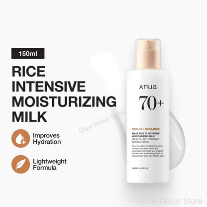 ANUA Rice 70 Glow Milky 3-Step Set – Reinigung, Toner & Lotion