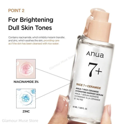 ANUA Rice 7 Ceramide Hydrating Barrier Serum