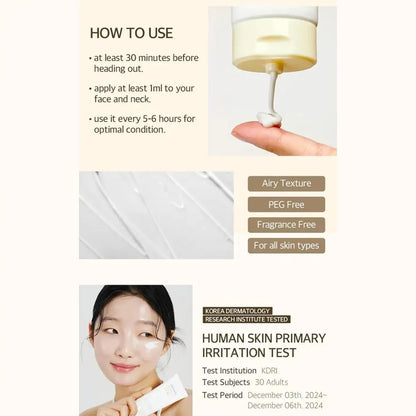 Mixsoon Bean Sunscreen – SPF 50+ PA++++